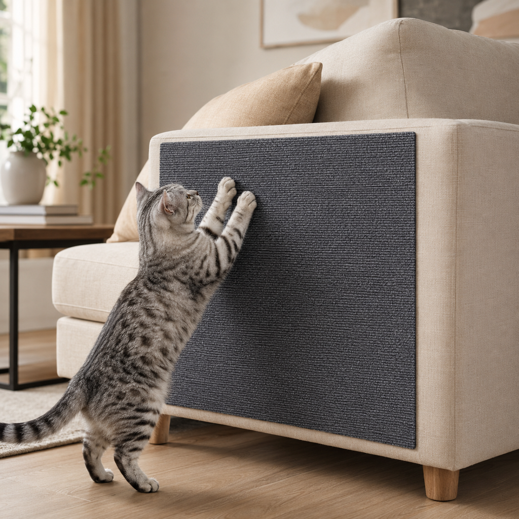 Self-Adhesive Sofa Protector & Scratch Mat for Cats