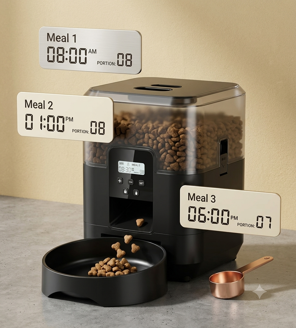AuraSmart Automatic Pet Food Dispenser