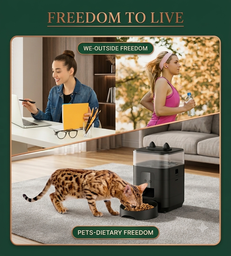 AuraSmart Automatic Pet Food Dispenser