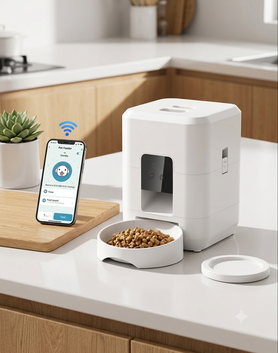 AuraSmart Automatic Pet Food Dispenser