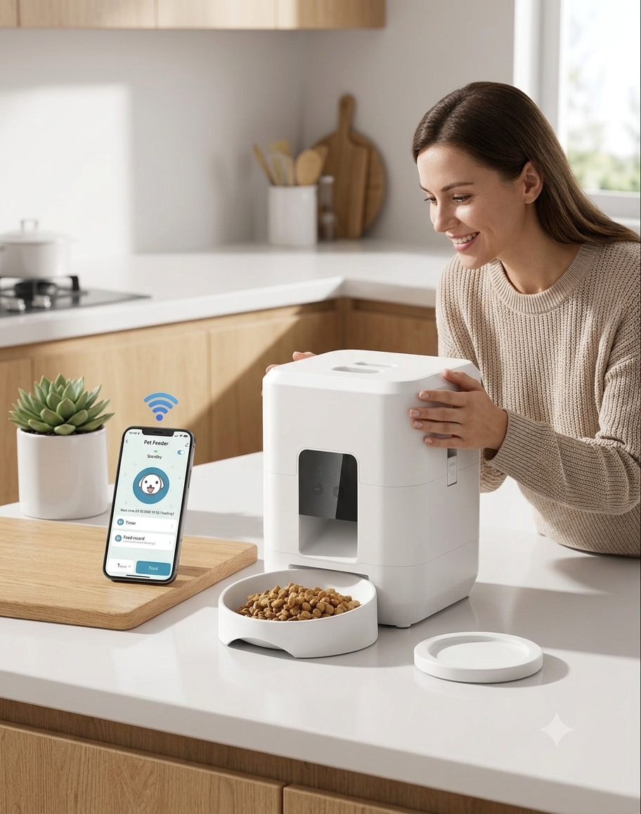 AuraSmart Automatic Pet Food Dispenser