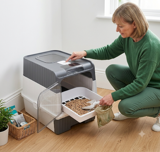 Hooded Cat Litter Box
