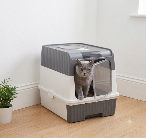 Hooded Cat Litter Box