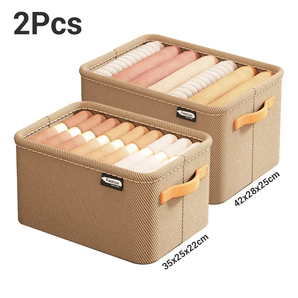 Foldable Fabric Storage Organiser with Handles