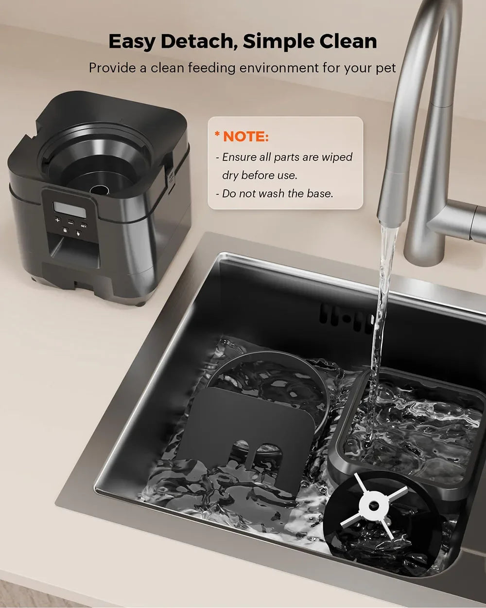 AuraSmart Automatic Pet Food Dispenser
