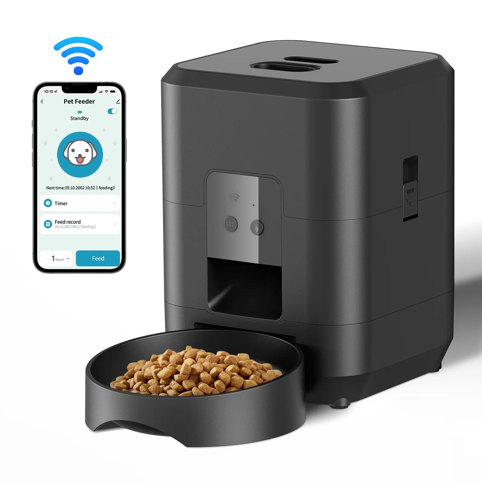 AuraSmart Automatic Pet Food Dispenser