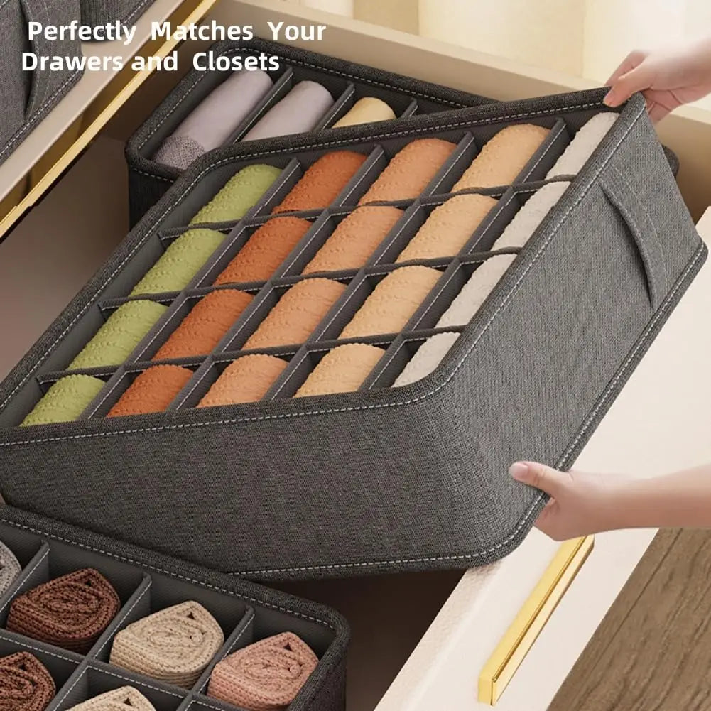 Foldable Wardrobe & Drawer Organizer Set