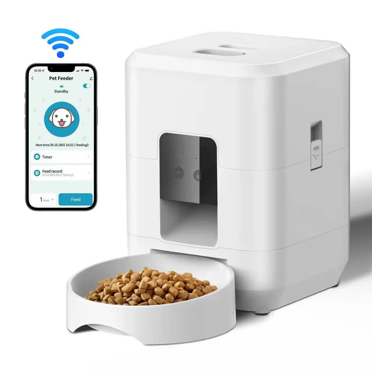AuraSmart Automatic Pet Food Dispenser