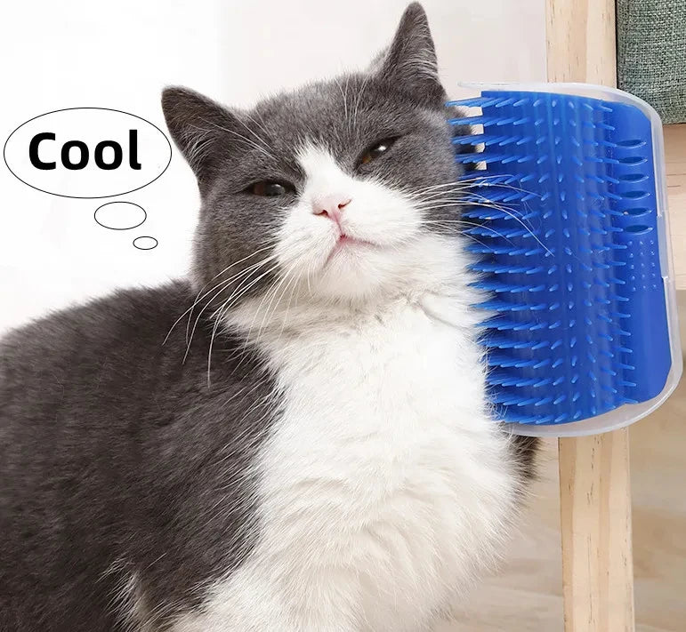 Corner Self-Groomer Massage Brush for Cats