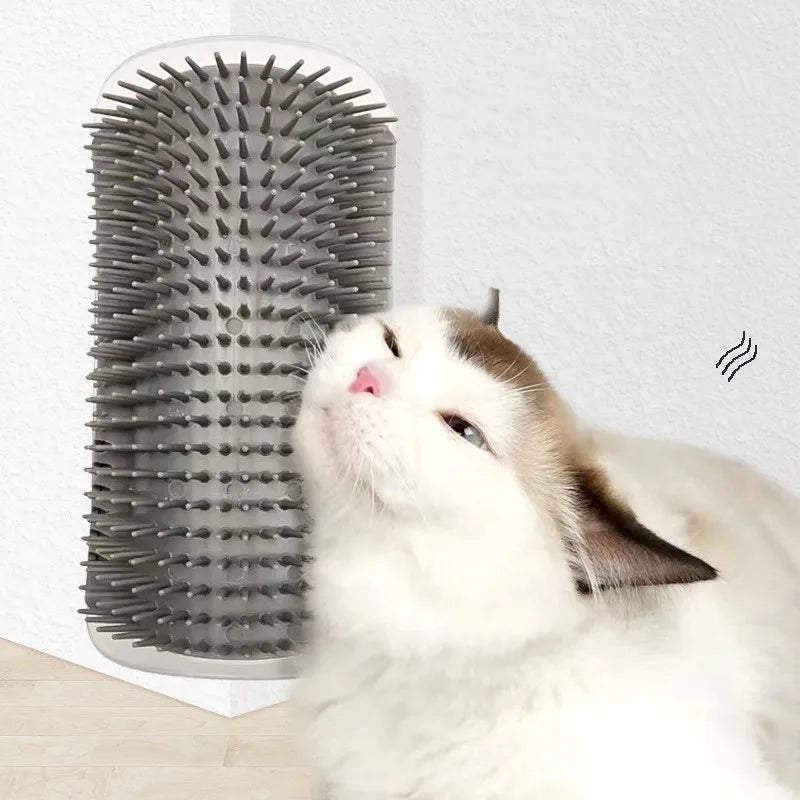 Corner Self-Groomer Massage Brush for Cats