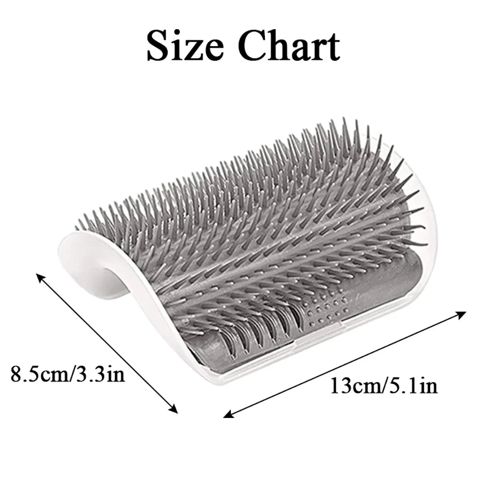 Corner Self-Groomer Massage Brush for Cats
