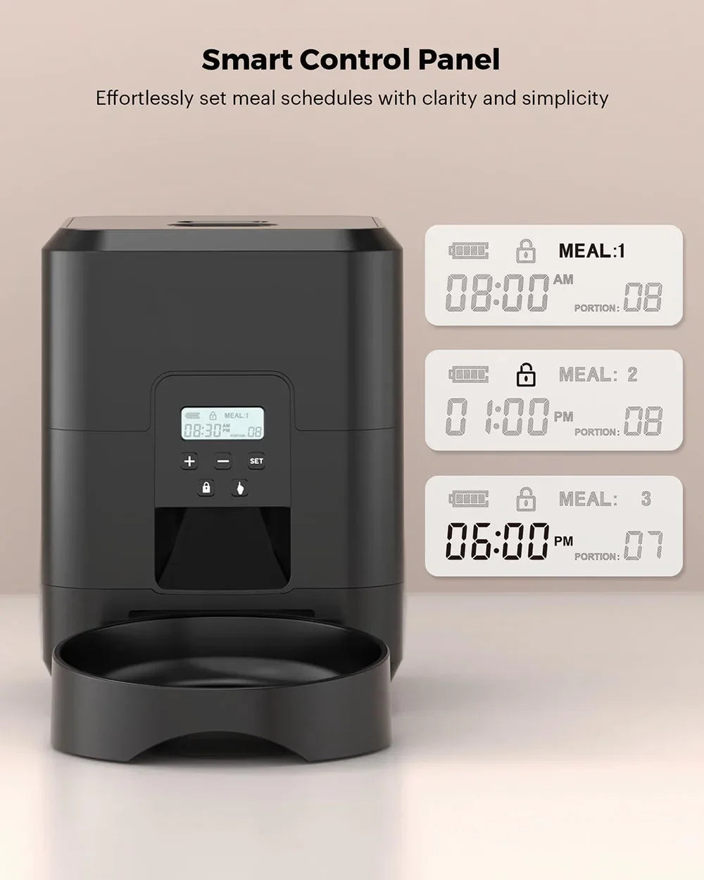 AuraSmart Automatic Pet Food Dispenser