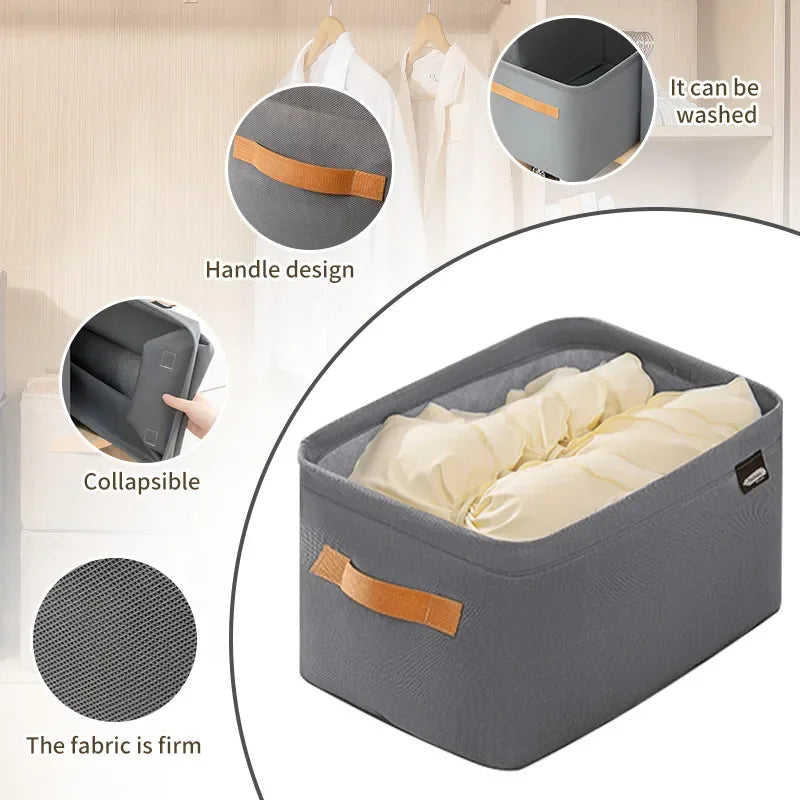 Foldable Fabric Storage Organiser with Handles