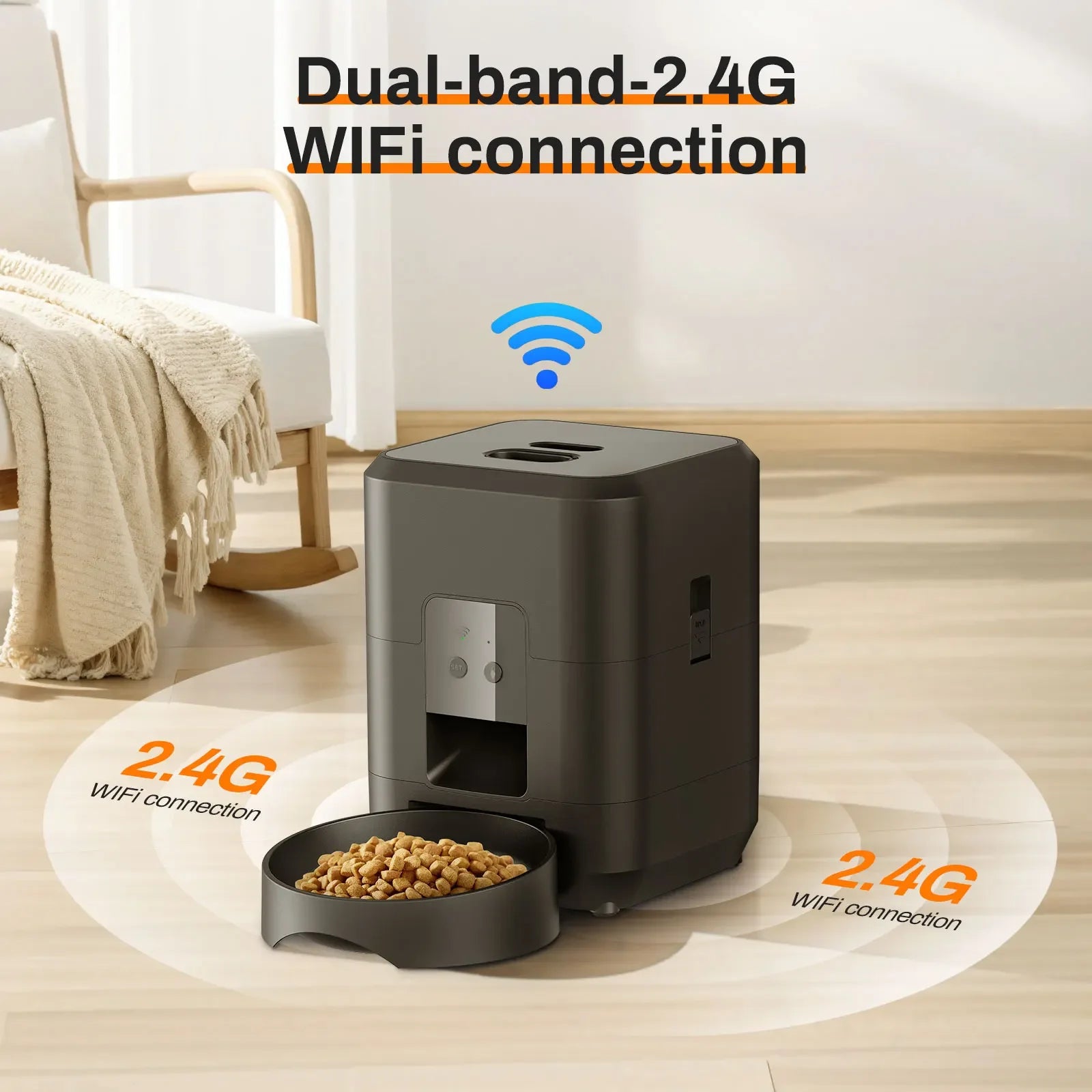 AuraSmart Automatic Pet Food Dispenser