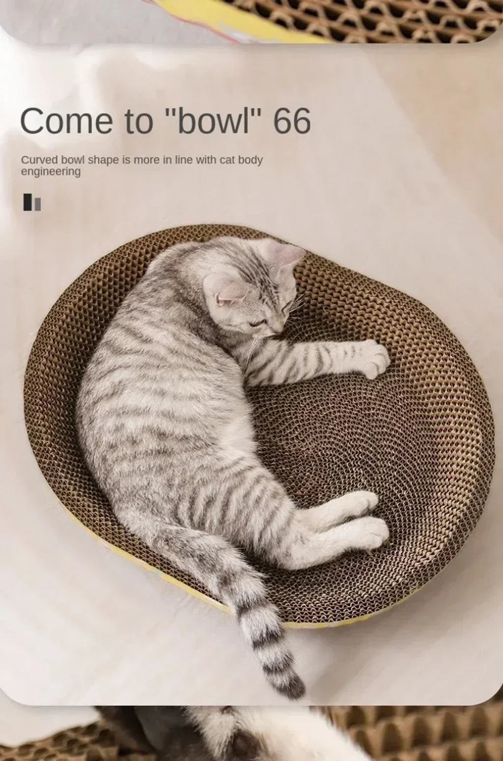 Interactive Cat Play Board with Puzzle Holes