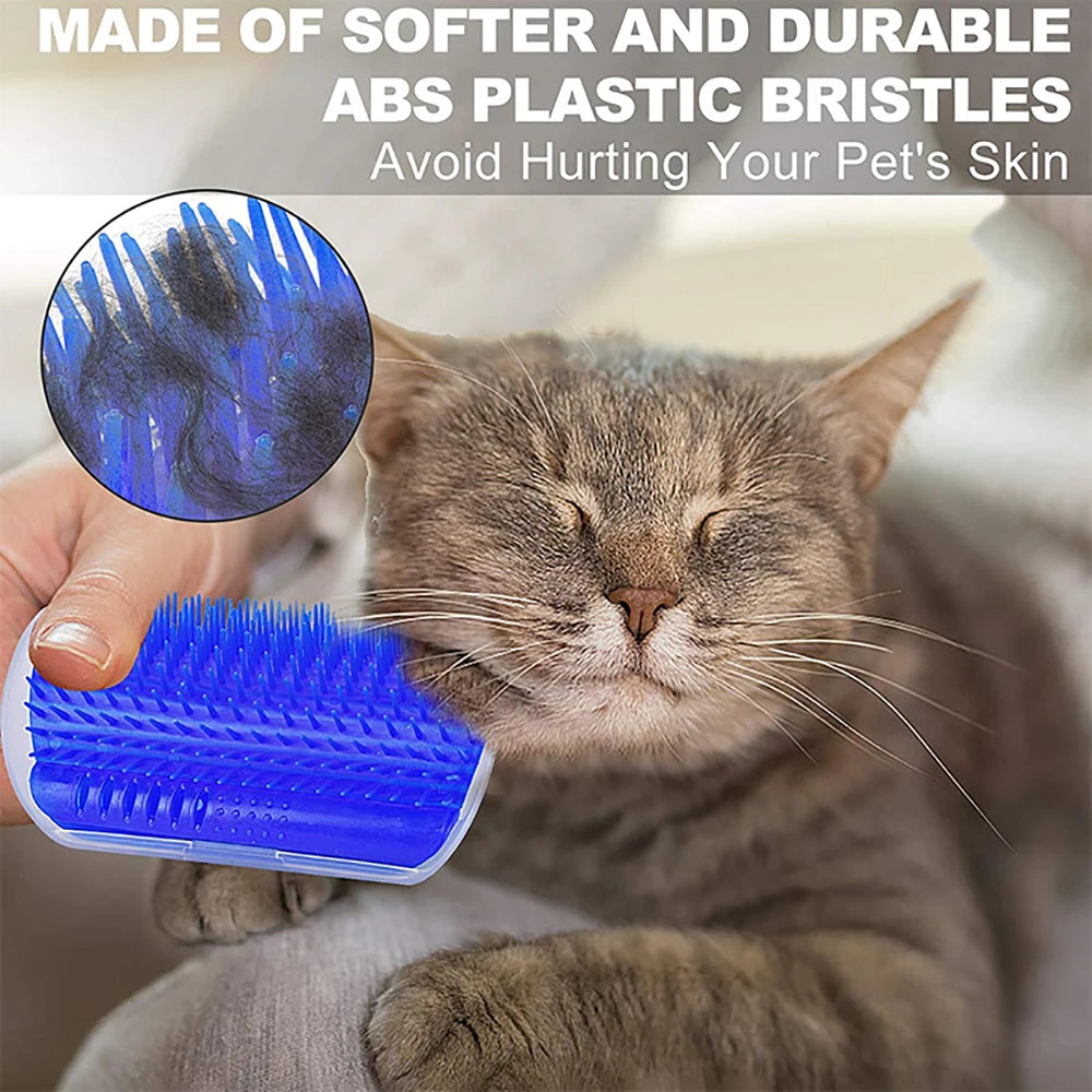 Corner Self-Groomer Massage Brush for Cats