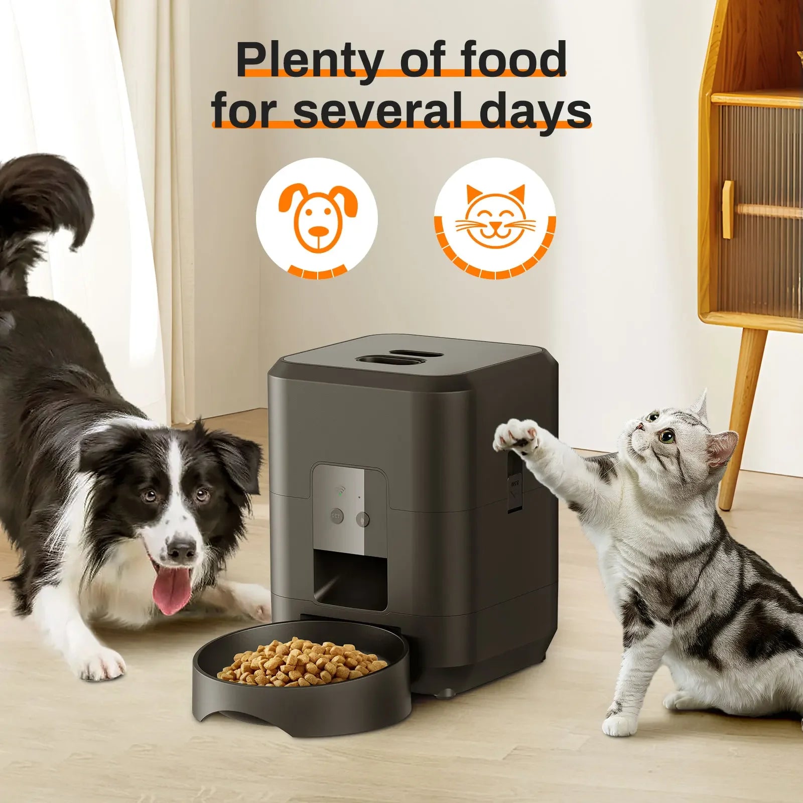 AuraSmart Automatic Pet Food Dispenser