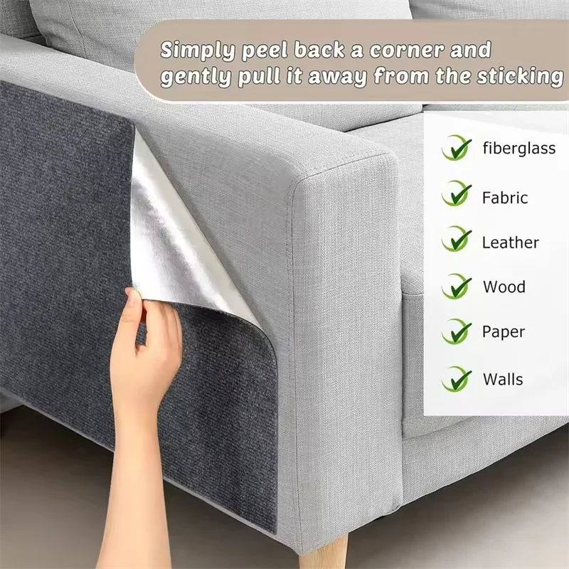 Self-Adhesive Sofa Protector & Scratch Mat for Cats