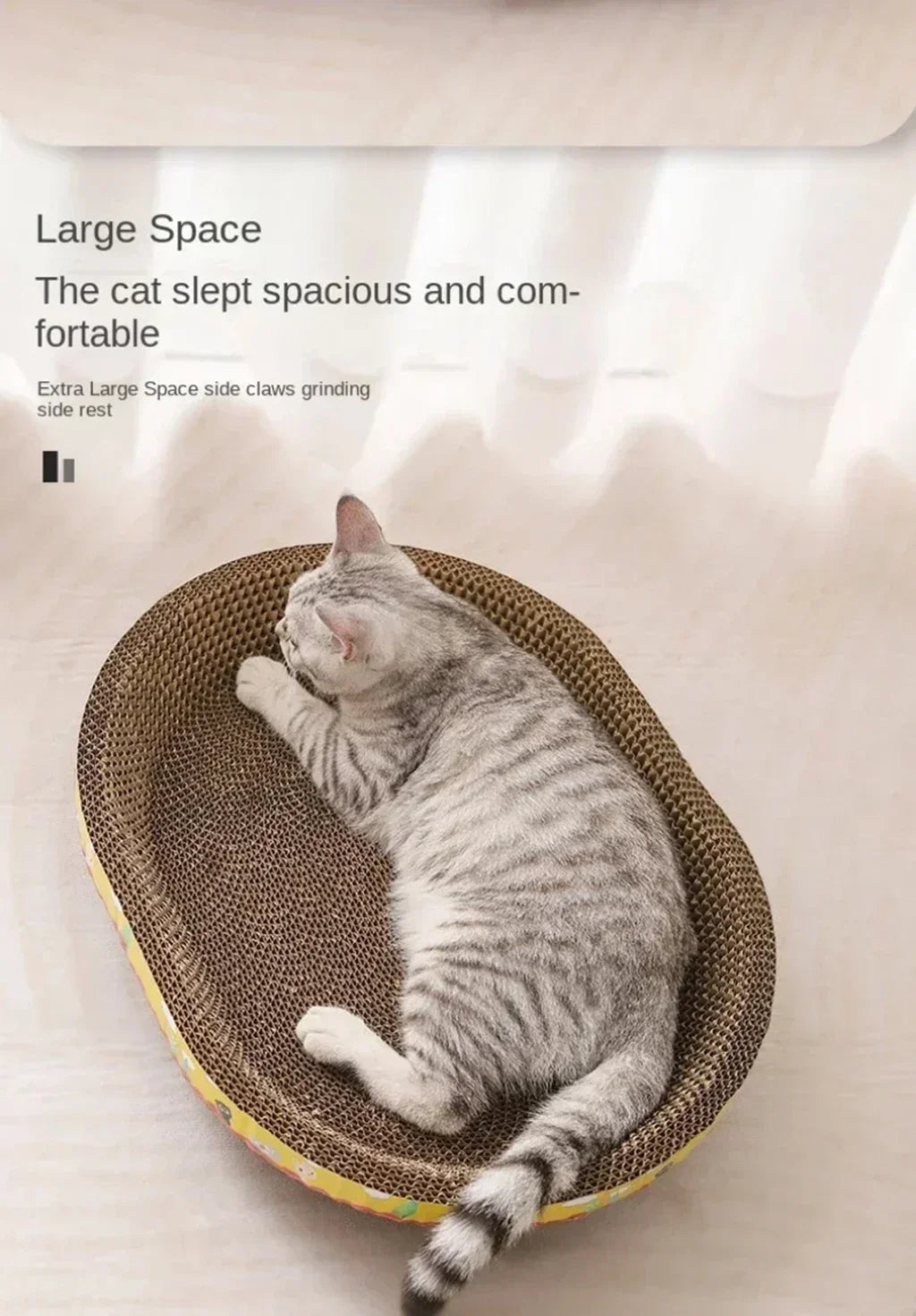 Interactive Cat Play Board with Puzzle Holes