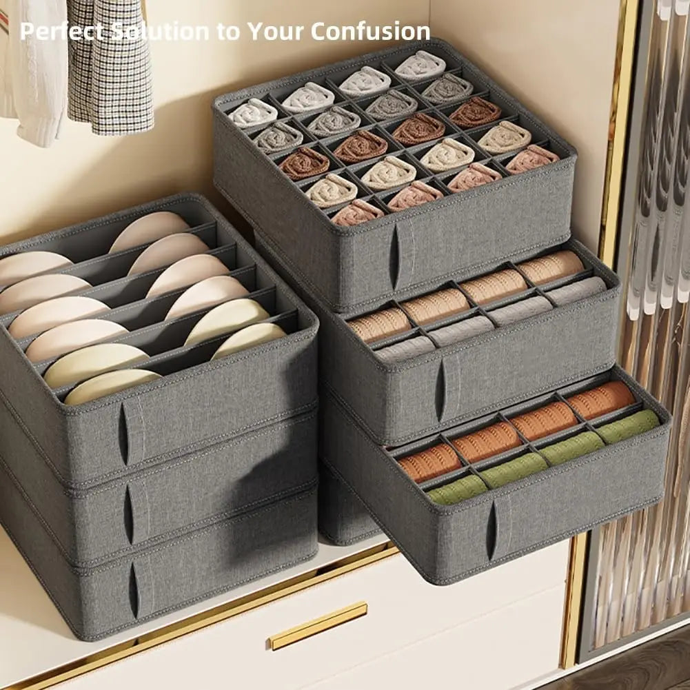 Foldable Wardrobe & Drawer Organizer Set