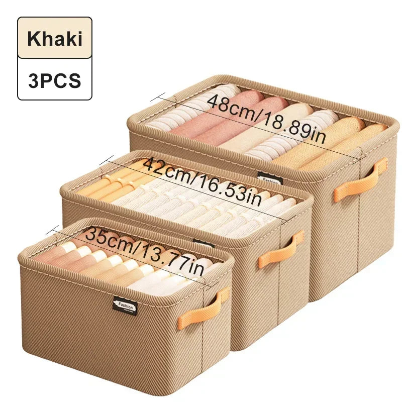 Foldable Fabric Storage Organiser with Handles